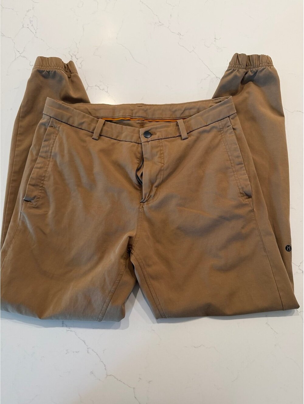 Lululemon Commission Jogger Pants Men's Size 32 Khaki Tan Chino Loop 29"
